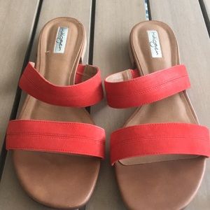 Halogen slip on sandals
